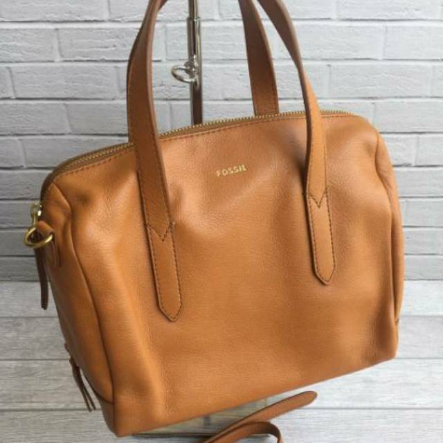 Fossil sydney satchel online tan