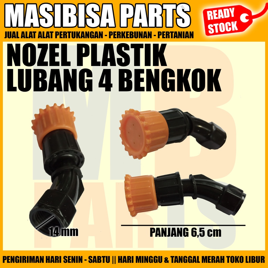 Jual NOZZLE / NOZEL SPRAYER PLASTIK 4 LUBANG BENGKOK | Shopee Indonesia