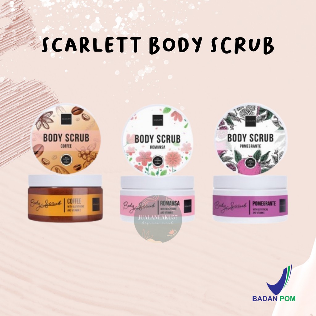 Jual Scarlett Body Scrub Romansa Srub Pomegrante Scrub Coffee Shopee