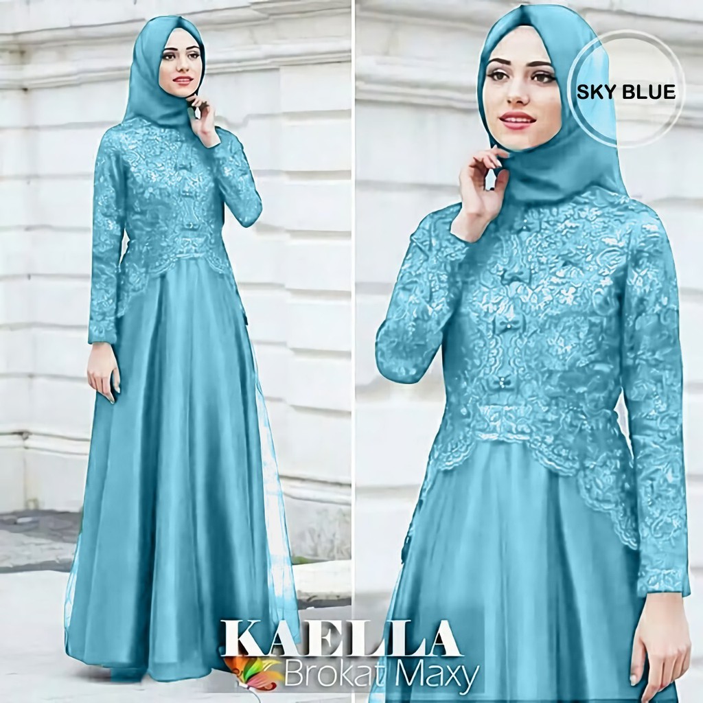 Gamis Brukat PROMO Baju Muslim Wanita Dress Panjang Baju Gamis Panjang  Gamis Brukat Gamis Mewah Gamis Pengajian\Kondangan