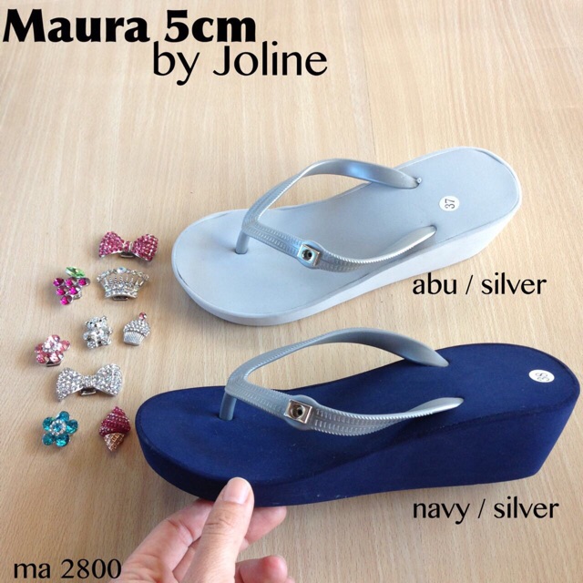 Jual Maura 5cm by joline sendal sandal popits wedges | Shopee Indonesia