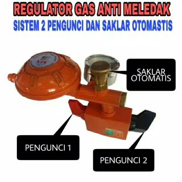 Jual Regulator Gas Pertamina Robot 0307 NIS 2 Pengunci dan Saklar