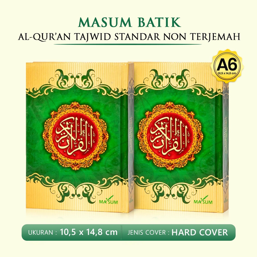 Jual Alquran Kecil Mini Waqaf Masum Batik Al Quran Non Terjemah Ukuran