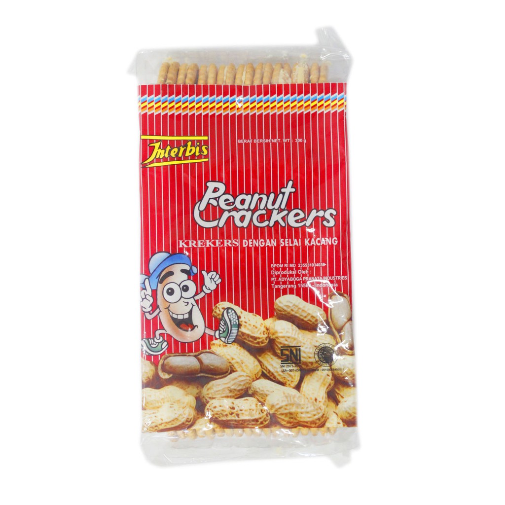 Jual INTERBIS PEANUT CRACKERS 300G | Shopee Indonesia