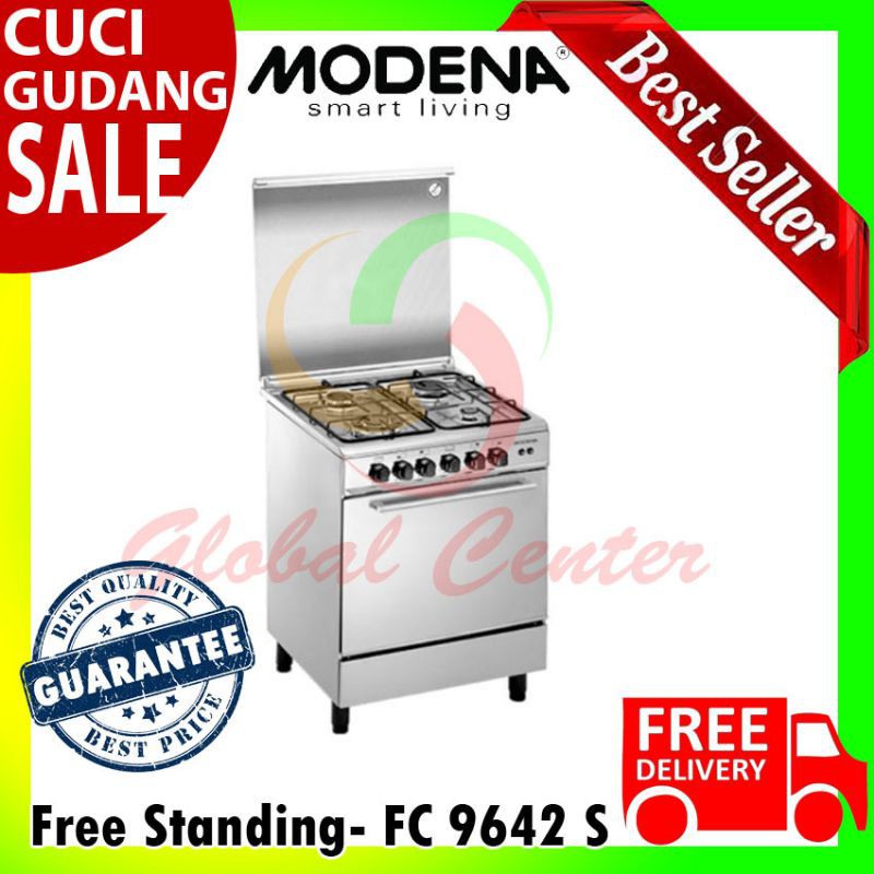 Jual promo KOMPOR FREESTANDING COOKER MODENA FC 9642 S 60 CM | Shopee ...