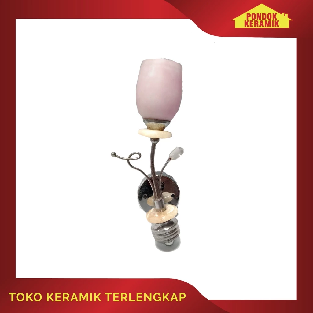 LAMPU DINDING HIAS MINIMALIS MODEL KEKINIAN 201/1W-ZH  PINK