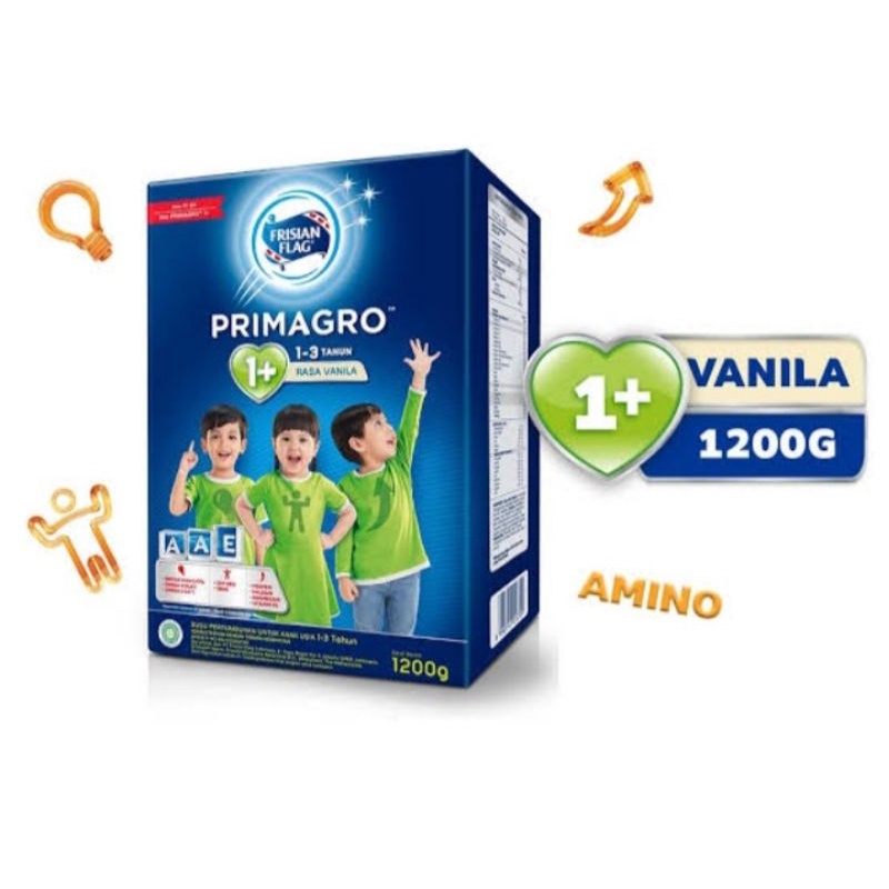 Jual Frisian Flag Primagro 1+ (1 - 3 Tahun) rasa Vanila 1200gram ...