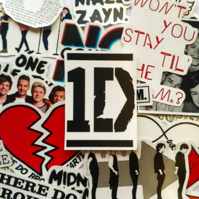 Jual One Direction Deco Sticker Pack include 25 pcs aesthetic ...
