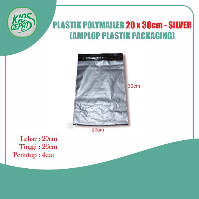 Jual Plastik Polymailer 20 X 30cm Silver Amplop Plastik Packaging Shopee Indonesia 3539