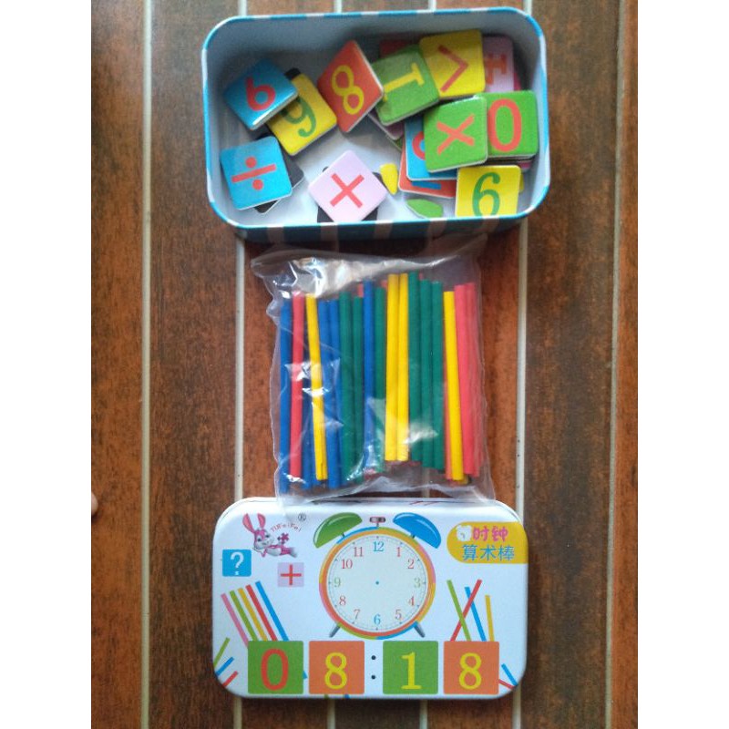 Jual math tin box. Montessori angka. Montessori jam | Shopee Indonesia