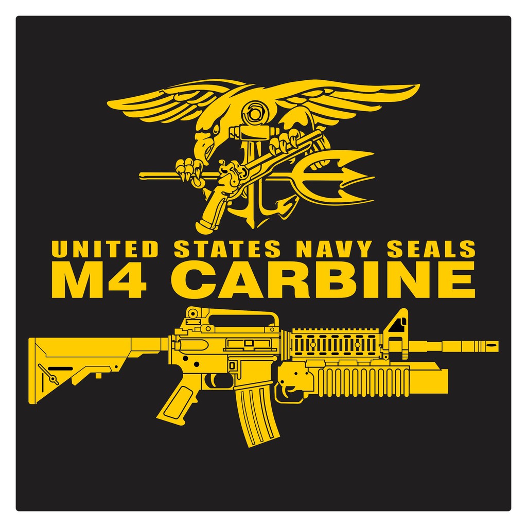 Jual US Navy Seals M4 Carbine series 7, Cutting Sticker | Shopee Indonesia