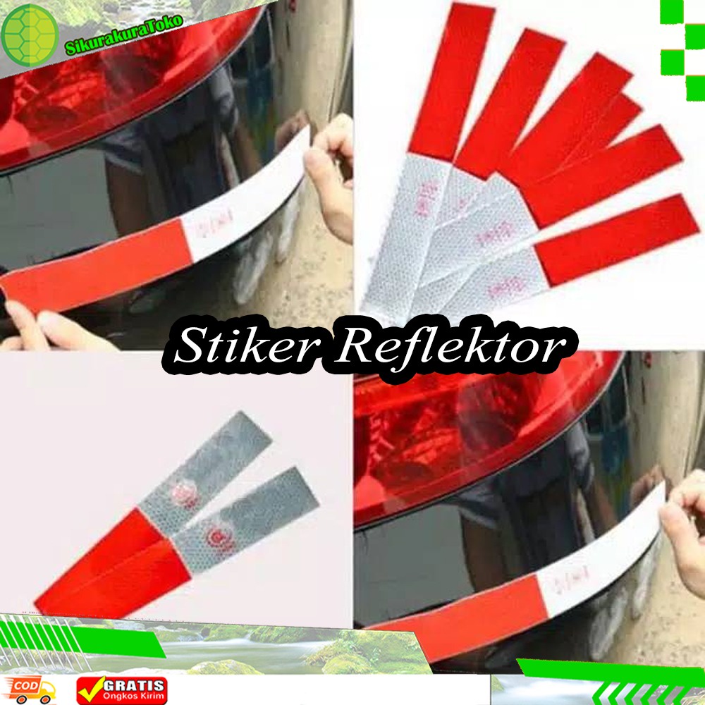 Jual Skr Stiker Reflector Pemantul Cahaya Malam Hari Sticker