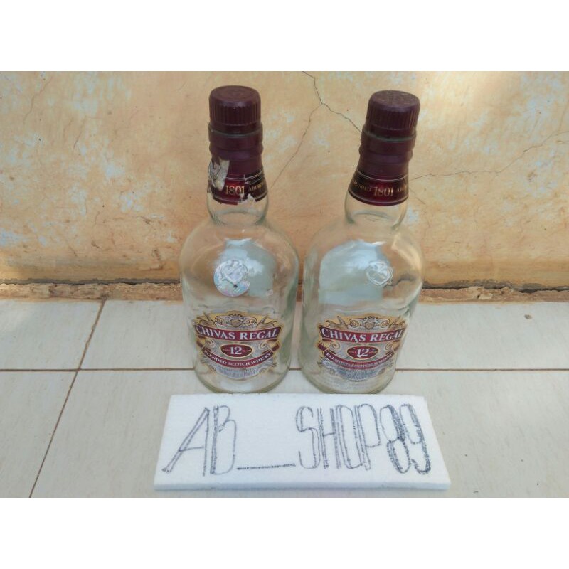 Jual Botol antik botol bekas minuman botol chivas regal botol pajangan ...