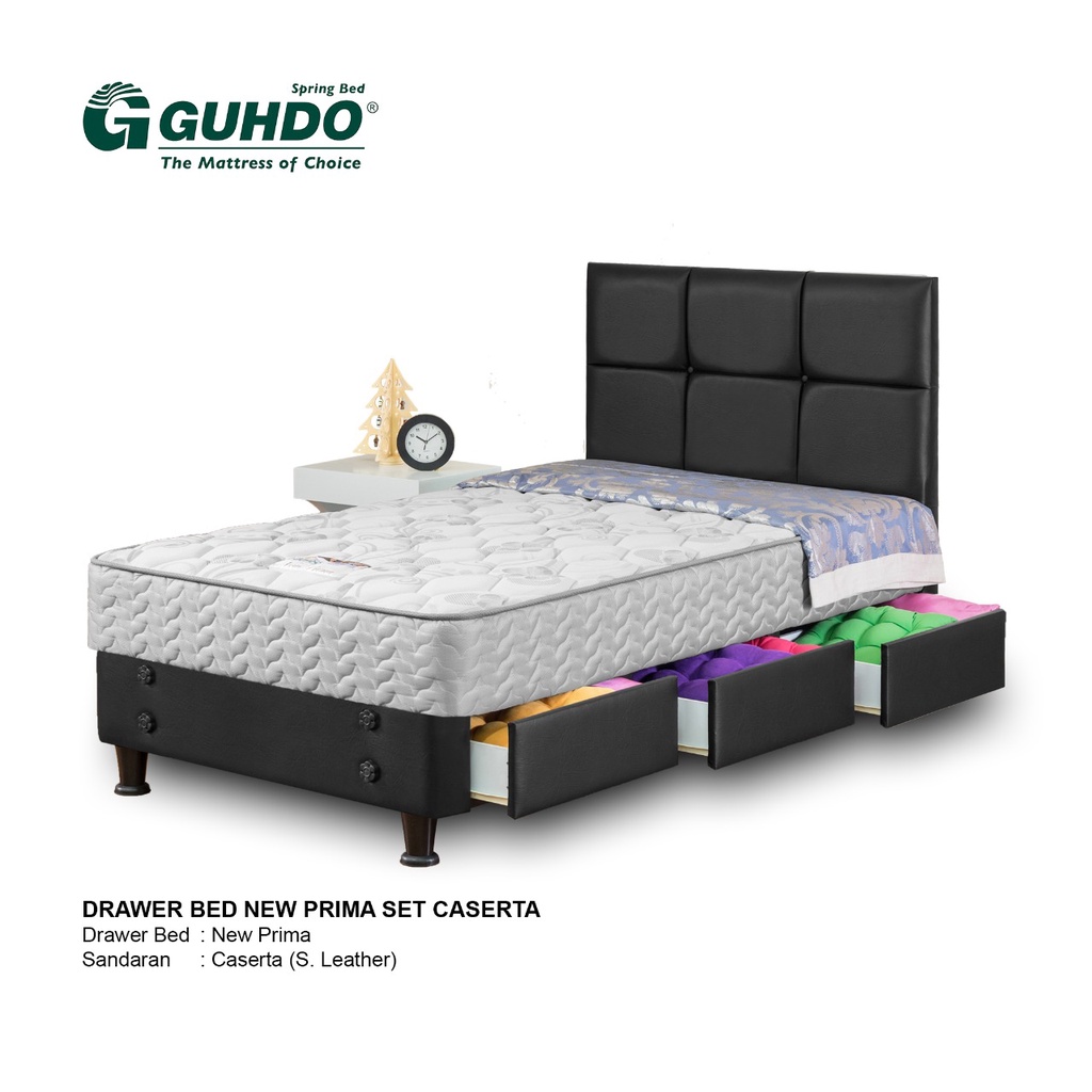 Jual Bed Set Spring Bed Guhdo Caserta Drawer Bed New Prima / 3 Laci Shopee Indonesia