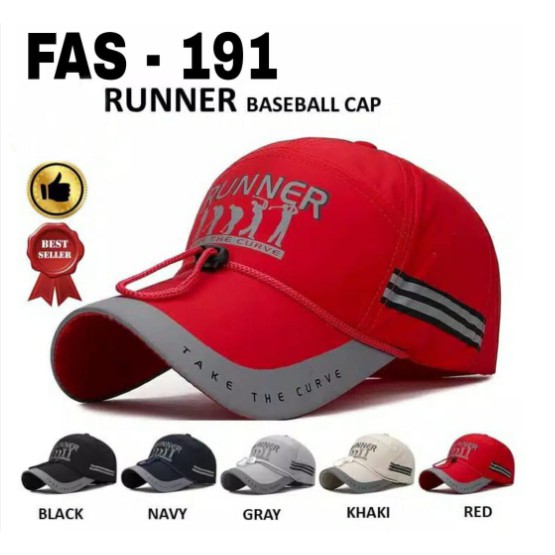 Jual Baseball cap : RUNNER - Topi Baseball Topi Golf Pria Impor Quality ...