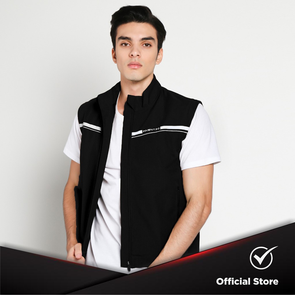 Jual Rompi Motor Tahan Angin - INVENTZO Viento Vest Black | Shopee ...