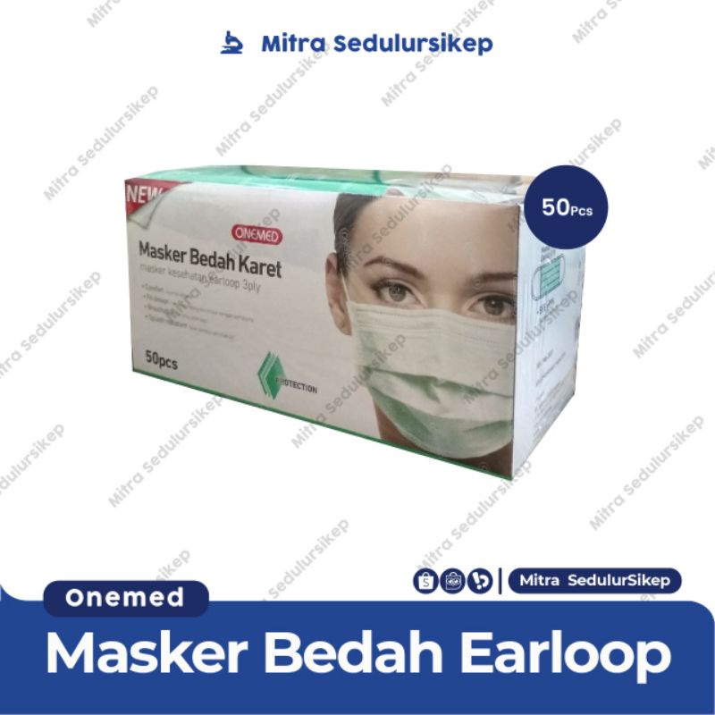 Jual Masker Earloop Onemed l Masker Cantol l Masker Telinga | Shopee ...
