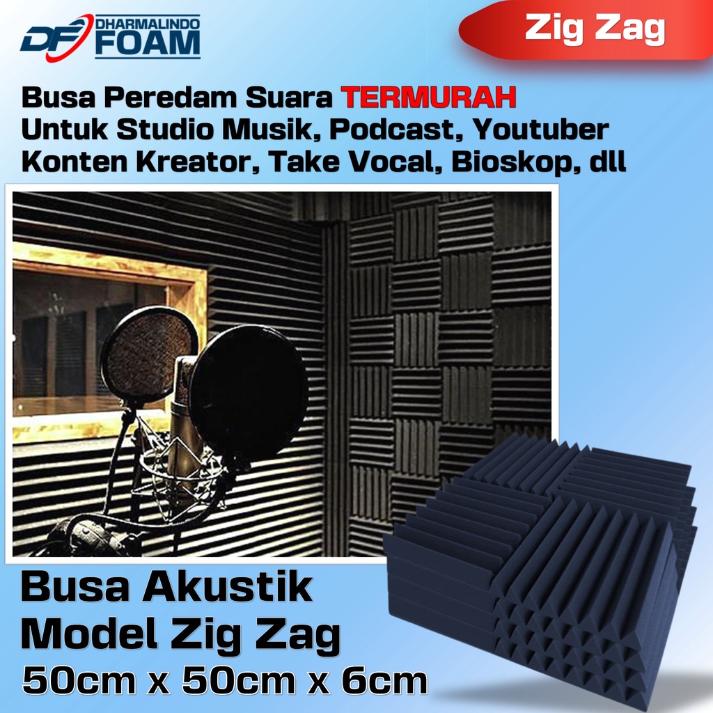 Jual Busa Peredam Suara - motif zig zag 50x50x6cm - ACCOUSTIK ...