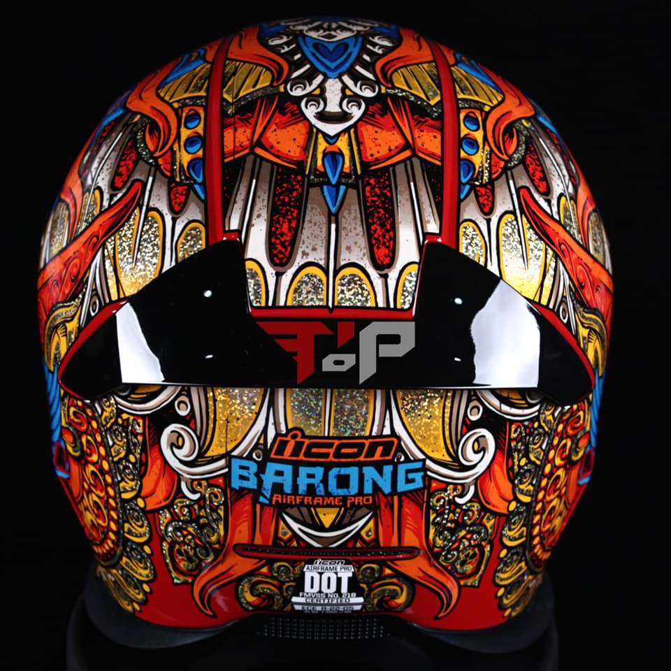 icon airframe pro barong helmet Carbon Motorcycle - Black Gold / 65-66cm Icon designed the Airframe Pro ICON Airframe Pro Brozak Helmet