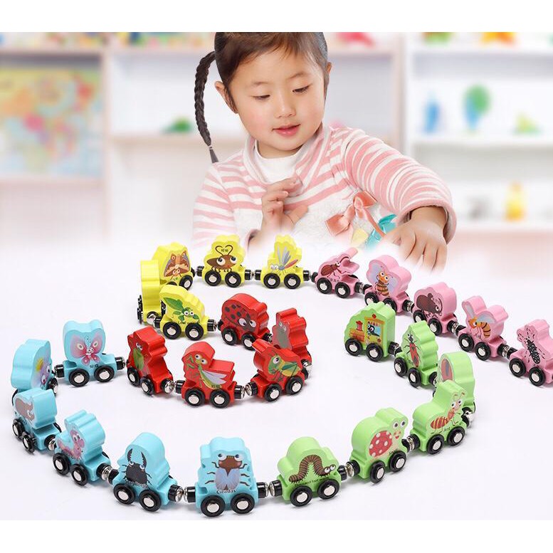 Jual ( GUMU ) Insect Car Train / Mainan Kereta magnet serangga | Shopee ...