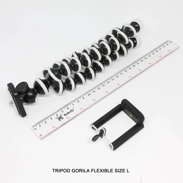 Tripod Gorila Size L With Holder U For Smartphone Tripod Hp Kamera Flexible Untuk Konten