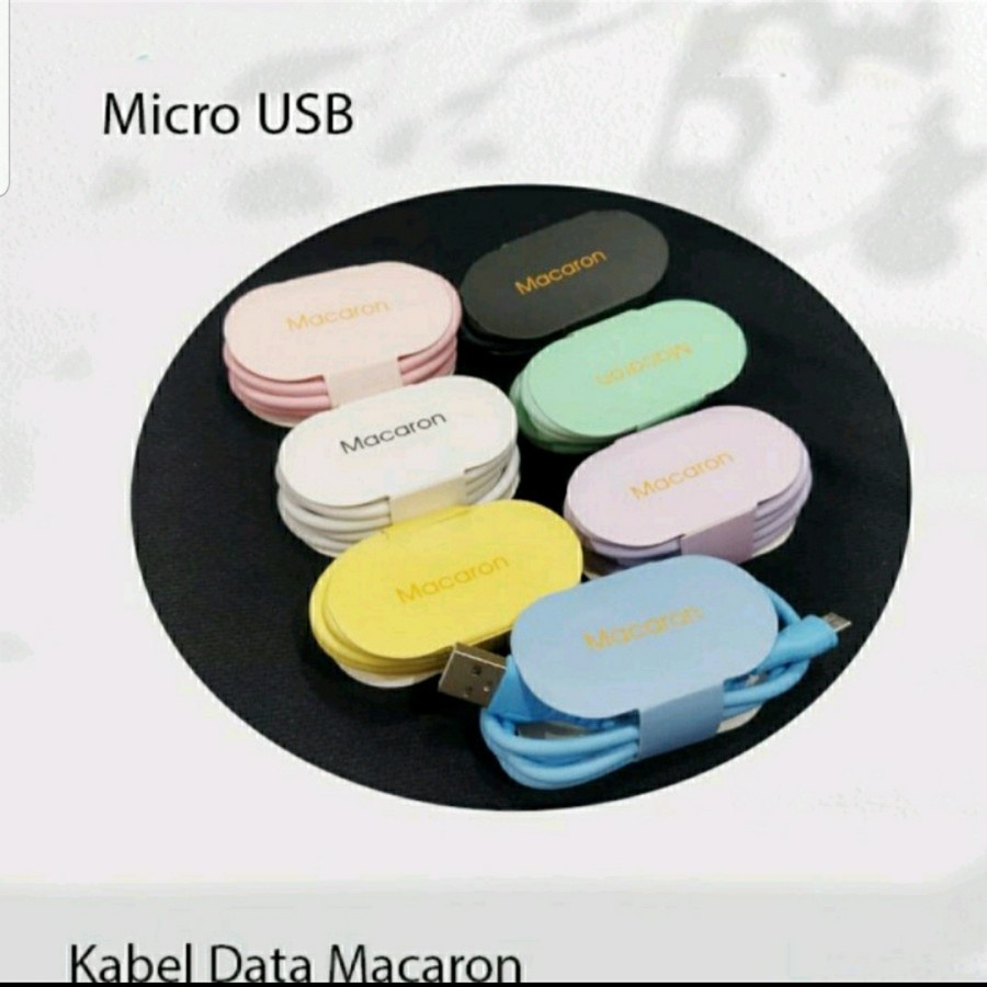 Jual Kabel Data Macaron V8 Micro USB / iP Lightning / Type C fast ...