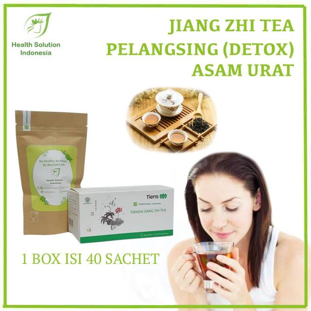 Jual Teh Jiang Zhi Tea Tiens Tianshi Teh Asam Urat Detox Original Teh Pelangsing Herbal Shopee