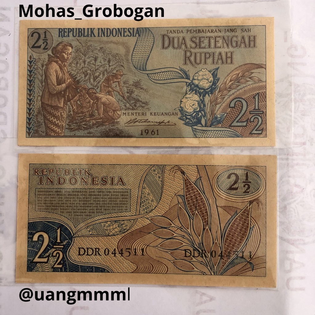Jual UANG KUNO DUA SETENGAH RUPIAH MODEL KEBUN JAGUNG | Shopee Indonesia