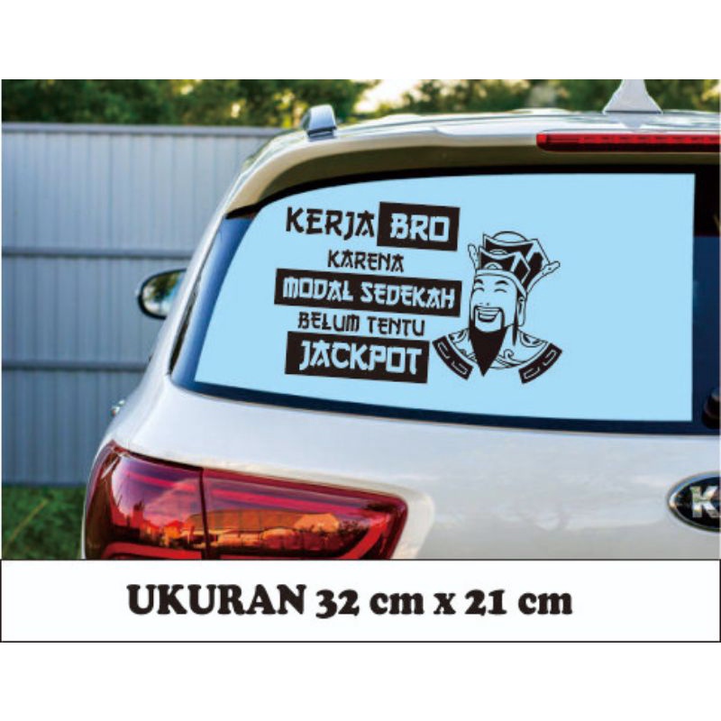 Jual Cutting Sticker Stiker Truk/Mobil Kakek Domino Higgs Kerja Bro ...