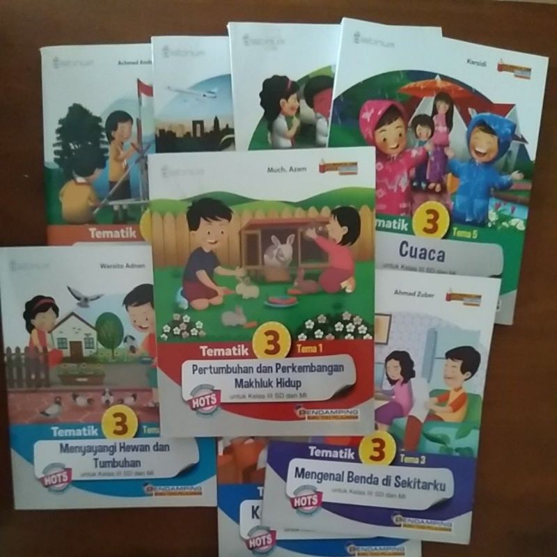 Jual Buku Tematik Kelas 3 Tema 1 2 3 4 5 6 7 8 SD dan MI Platinum HOTS ...