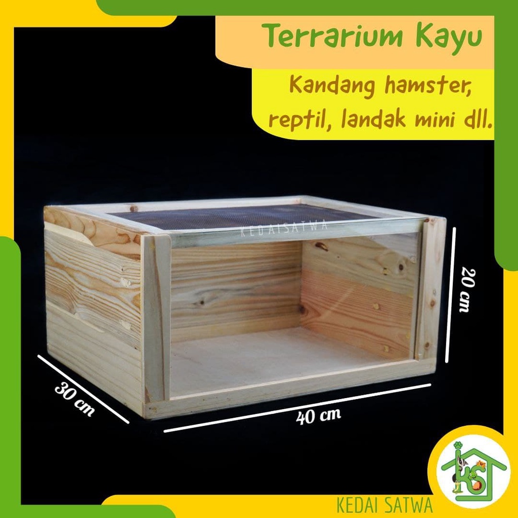 Jual Akuarium Reptile Kandang Hamster, Landak Mini, Reptile Size