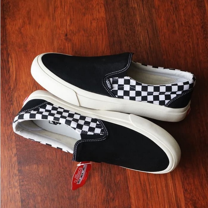 Sepatu slip on lokal deals