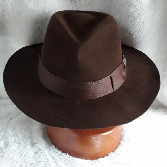 Jual Topi laken fedora stout Indiana jones topi pria Fedora