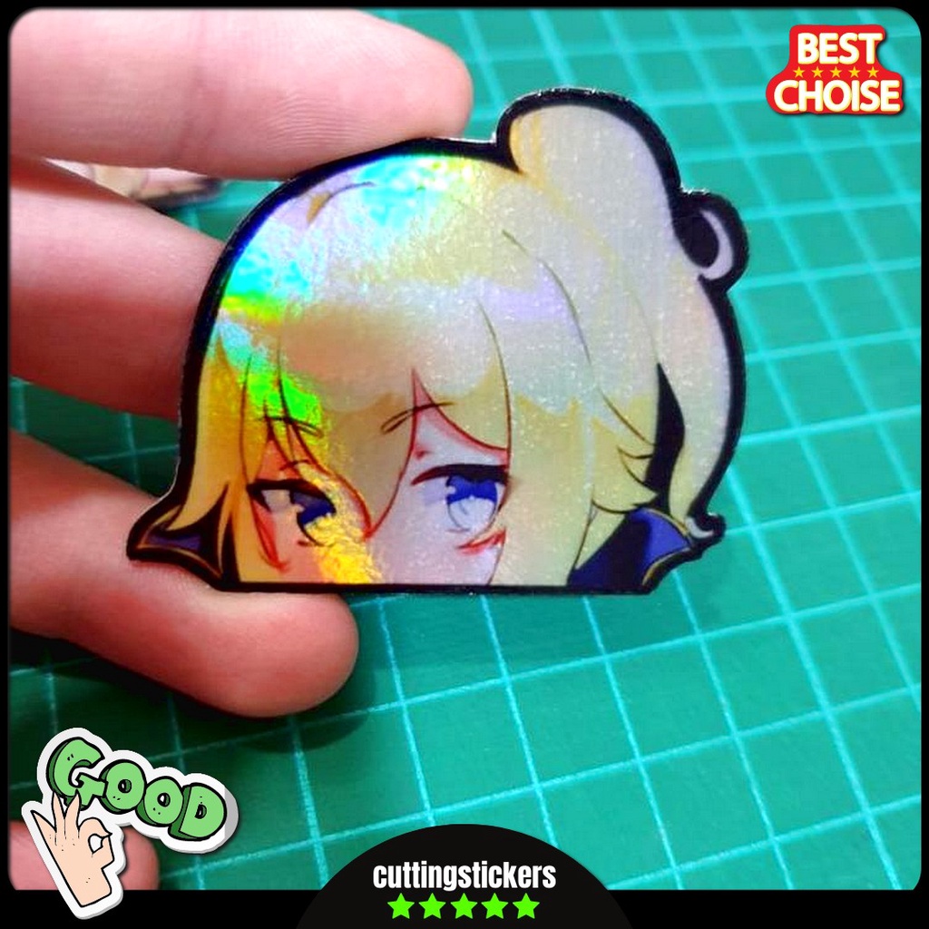 Jual Stiker Sticker Hologram Anime Peeker Genshin Impact Part 2 Jean