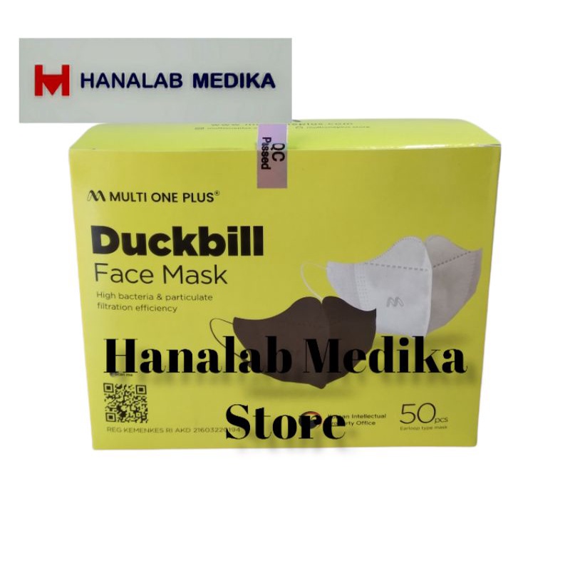 Jual Masker Duckbill Multi One Plus Isi 50pcs / Masker Duckbill ...