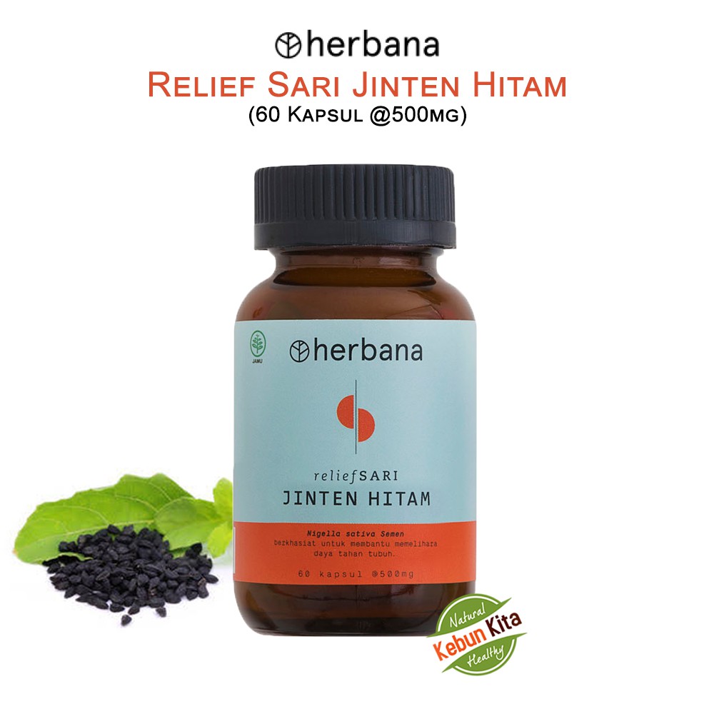 Jual Herbana Relief Sari Jinten Hitam 60 Kapsul Shopee Indonesia