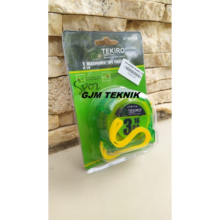 Jual Meteran Transparan 3m Tekiro - casing transparan | Shopee Indonesia
