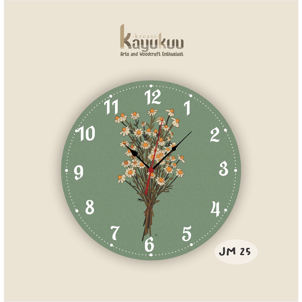 Jual Kreasikayukuu Jam Dinding Kamar Rumah Hiasan Dekorasi Wall Decor