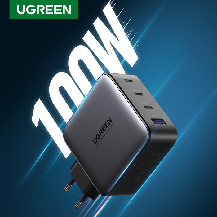 Jual Ugreen 100W GaN Fast Charger With 4 Port 40747 | Shopee Indonesia