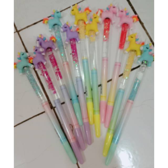 Jual UKURAN BESAR Pulpen karakter /pulpen kuda pony /pulpen little