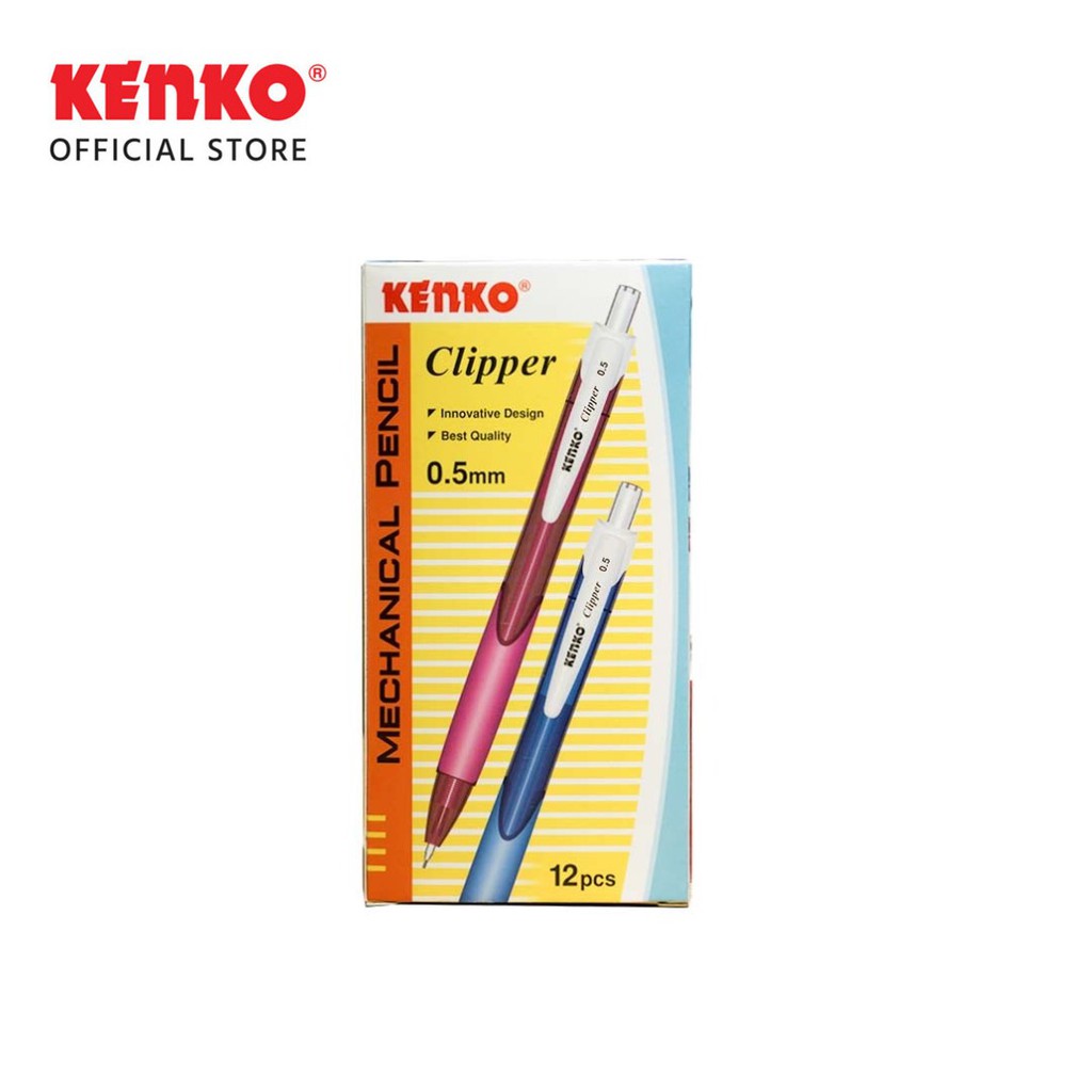 KENKO MECHANICAL PENCIL/Pensil Mekanik MP-CLIPPER (0.5Mm) Random Color (3)