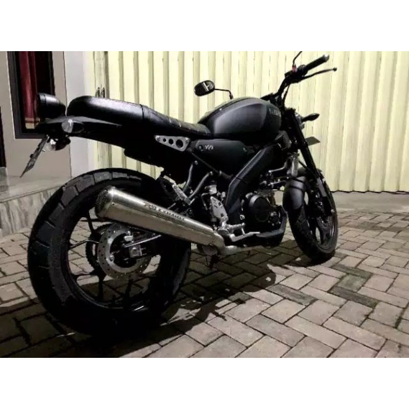 Jual knalpot R9 Retro Series yamaha XSR 155 kawasaki W 175 ORIGINAL ...