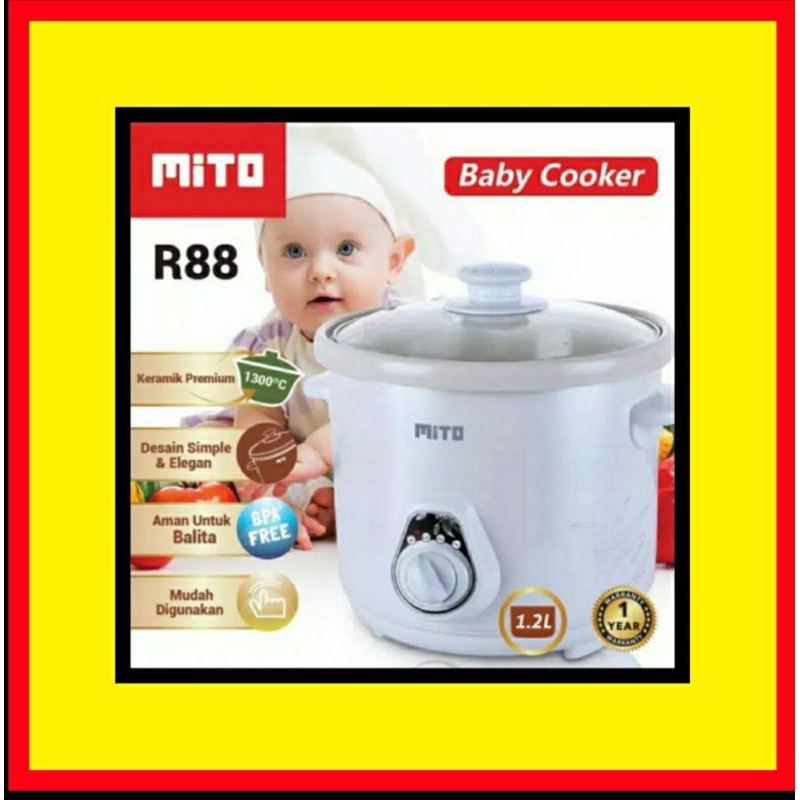 Jual Slow Cooker Mito R88 1,2 ltr Shopee Indonesia