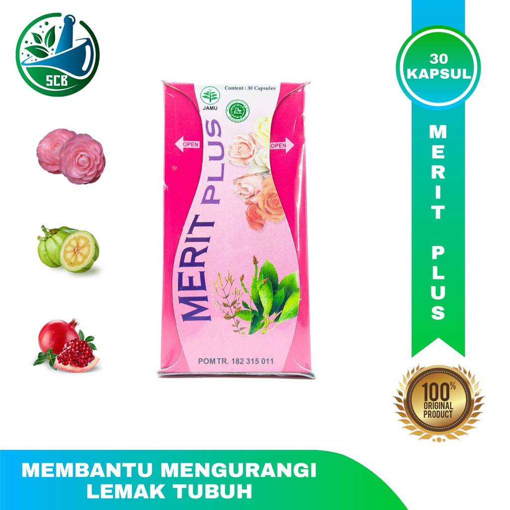 Jual Merit Plus Obat Diet / Pelangsing (Isi 30 Kapsul) Shopee Indonesia