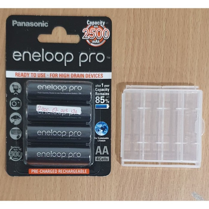 Jual Panasonic Eneloop Pro Aa 2500Mah Original - Rechargeable - Free ...
