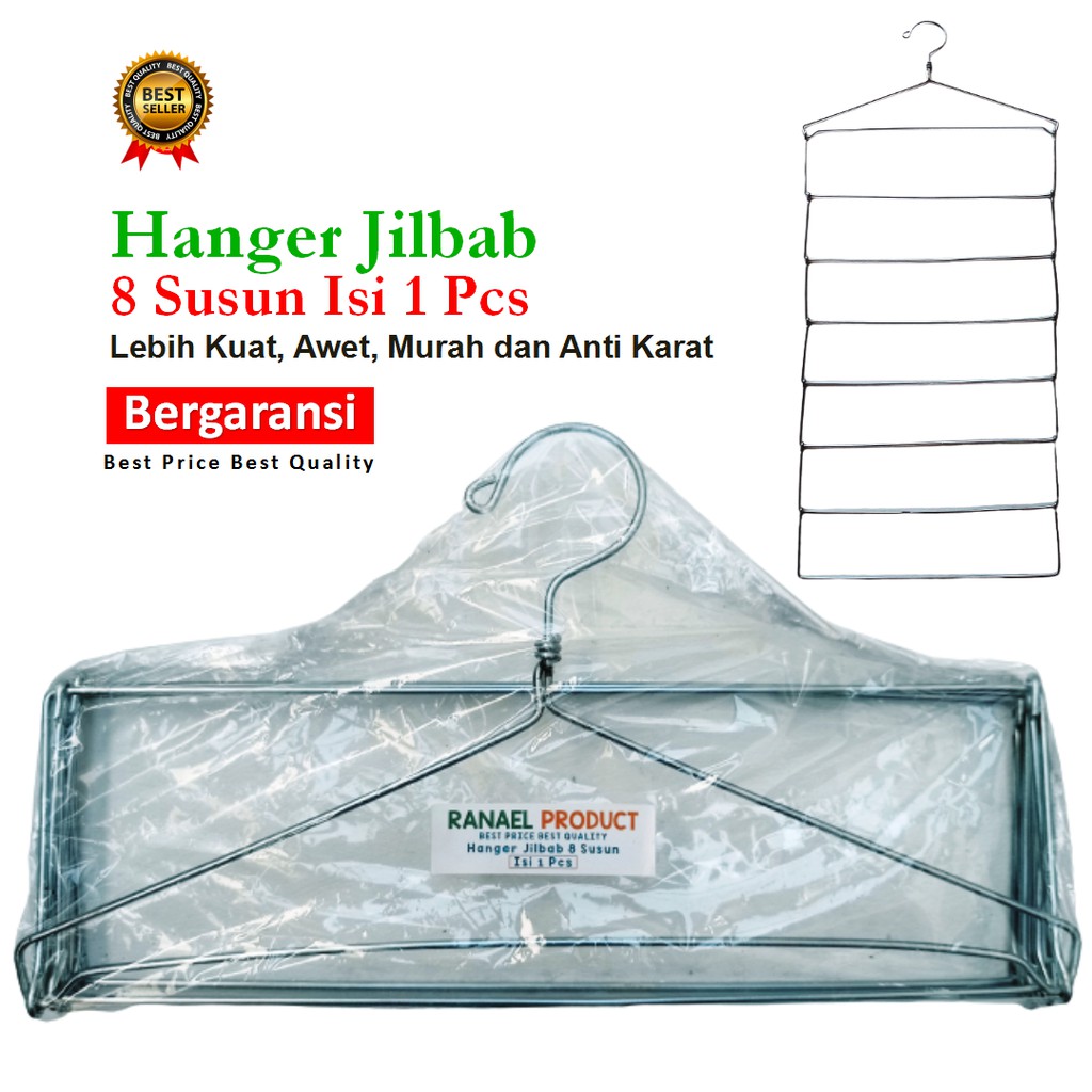 Jual [jumbo] hijab Organizer Rak Jilbab ]Rak gantung Jilbab / Hanger Jilbab  / Kerudung Hanger JILBAB Jumbo rak susun gantung kerudung murah meriah  mewah di Seller Santiko NBG Makmur - Getas Pejaten