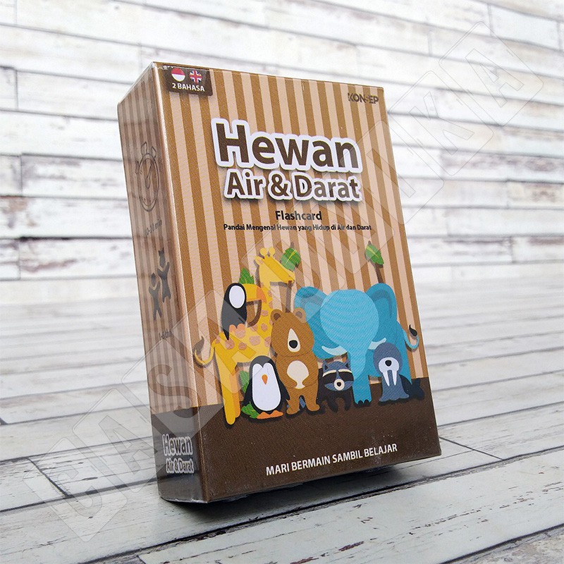 Jual Flashcard Hewan Air & Darat - KONSEP Kartu Pintar Mainan Edukasi ...