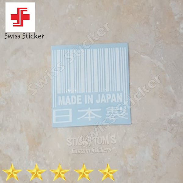 Jual Murah Stiker Made In Japan Barcode JDM style Keren | Shopee Indonesia