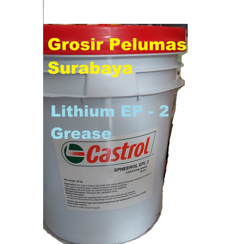 Jual Grease Lithium EP 2 CASTROL SPHEEROL EPL 2 Pail Gemuk Stempet Bearing Laker Laher roda gigi