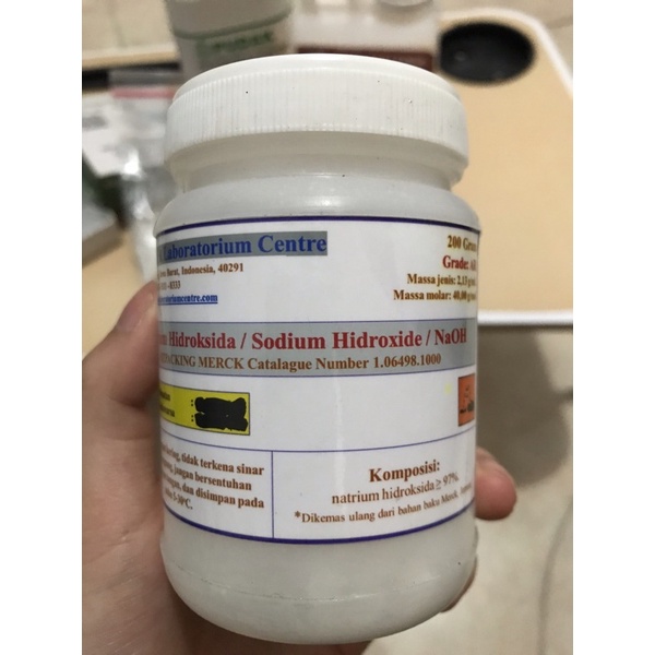 Jual Natrium Hidroksida Sodium Hidroksida Naoh 80gram Shopee Indonesia